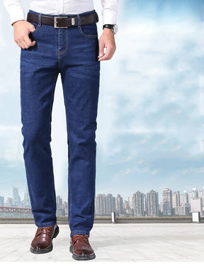 CALÇA JEANS RETA  ELEGANTE